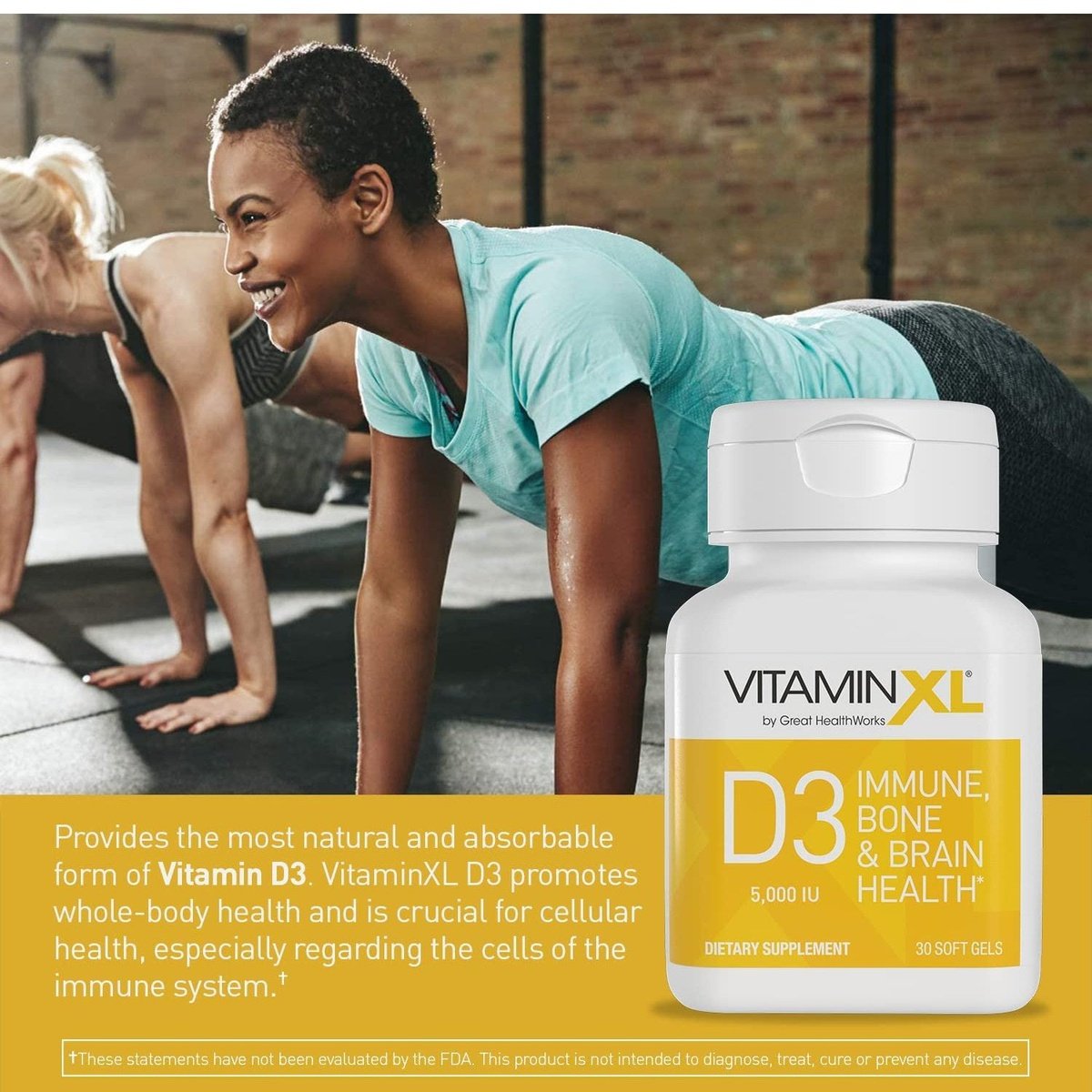 OmegaXL 120 Softgels (60 x 2 Pack) & VitaminXL D3 High Potency Daily Vitamin D 5000 IU 125mcg(30 Softgels)